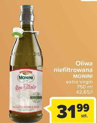 Carrefour Oliwa z oliwek monini non filtrato oferta