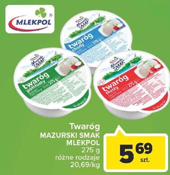 Carrefour Twaróg tłusty mazurski smak oferta
