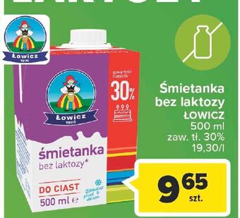 Carrefour Śmietanka uht 30 % bez laktozy łowicz 1906 łowicka oferta