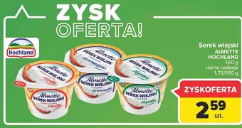 Carrefour Serek wiejski z serem ricotta hochland almette oferta