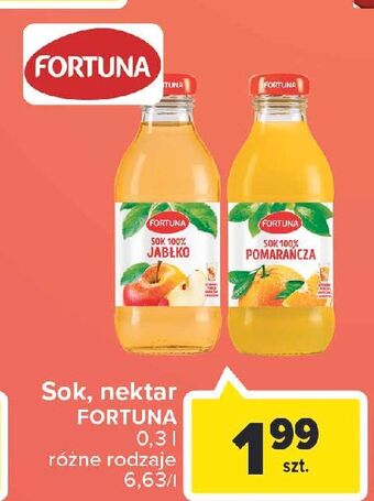 Carrefour Sok 100% jabłkowy fortuna oferta