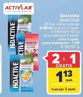 Carrefour Saszetka isoactive kiwi-granat activlab oferta