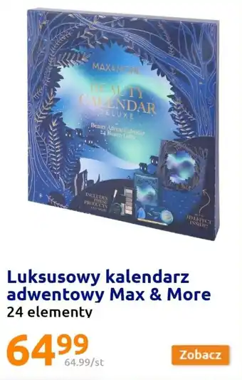 Action Luksusowy kalendarz adwentowy Max & More 24 elementy oferta