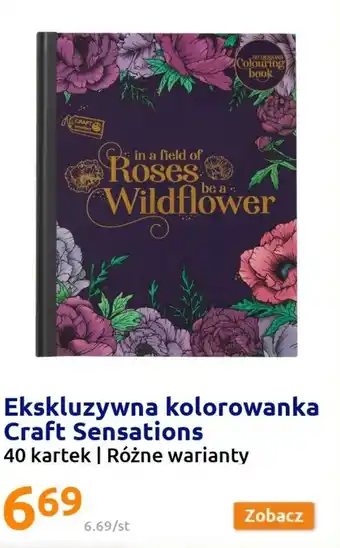 Action Ekskluzywna kolorowanka Craft Sensations 40 kartek Różne warianty oferta