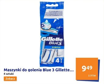 Action Gillette 3 Blue maszynki do golenia 4 sztuki oferta
