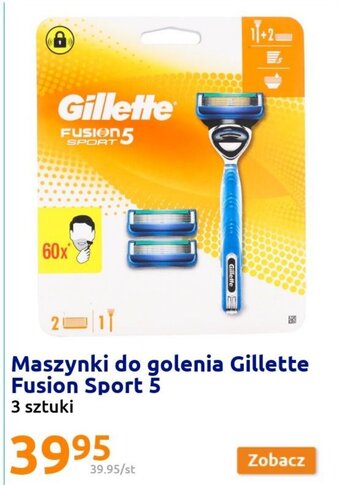 Action Gillete Fusion Sport 5 maszynki do golenia 3 sztuki oferta