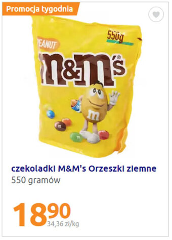 Action M&M's czekoladki orzeszki zimne 550g oferta