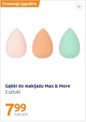 Action Max & More Gąbki do makijażu oferta