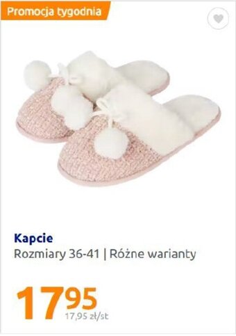 Action Kapcie Rozmiary 36-41 oferta