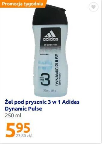 Action Adidas Żel pod prysznic 3 w 1 Dynamic Pulse 250 ml oferta