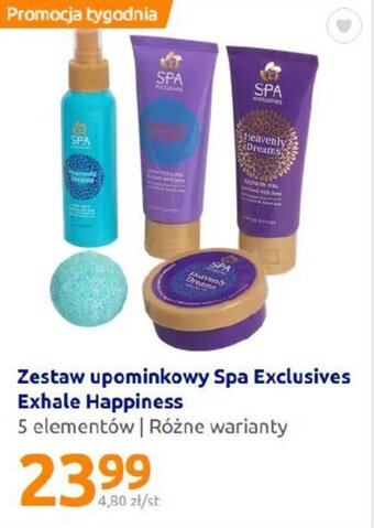 Action Spa Exclusives zestaw upominkowy exhale happiness 5 elementów oferta