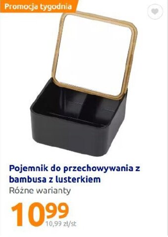 Action Pojemnik do przechowywania z bambusa z lusterkiem oferta