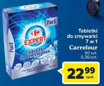 Carrefour Carrefour Tabletki do zmywarki 7 w 1 90 sztuk oferta
