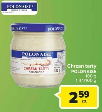 Carrefour Polonaise chrzan tarty 180 g oferta