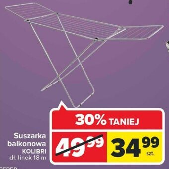 Carrefour kolibri suszarka balkonowa dł. linek 18 metór oferta