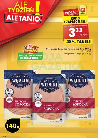 Biedronka Kraina Wędlin Polędwica sopocka 140 g oferta