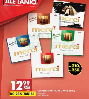 Biedronka Storck Czekoladki merci 210-250 g oferta