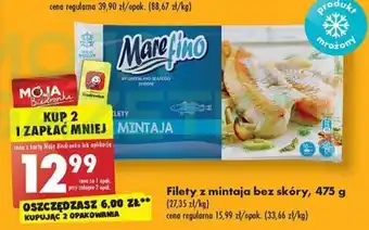 Biedronka Marefino Filety z mintaja bez skóry 475 g oferta