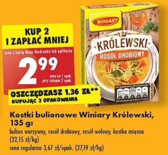 Biedronka Winiary Kostki bulionowe królewski 135 g oferta