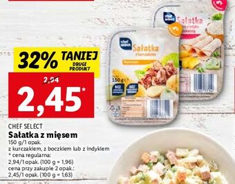Lidl Sałatka z kurczakiem chef select oferta