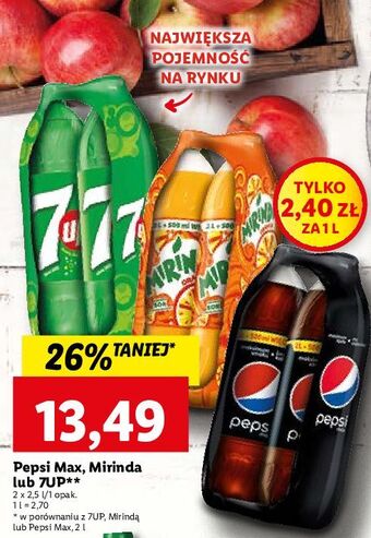 Lidl Napój orange mirinda oferta