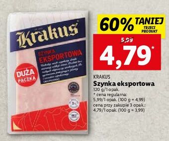 Lidl Szynka eksportowa krakus animex oferta