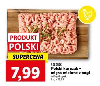 Lidl Mięso mielone z nogi kurczaka rzeźnik codzienna dostawa oferta