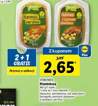 Lidl Hummus z suszonymi pomidorami vemondo oferta
