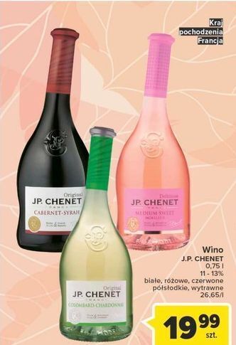 Carrefour Wino j.p. chenet colombard-chardonnay oferta