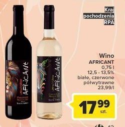 Carrefour Wino africant medium dry oferta