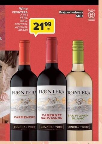 Carrefour Wino frontera carmenere oferta
