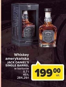 Carrefour Whiskey kartonik jack daniel's single barrel oferta