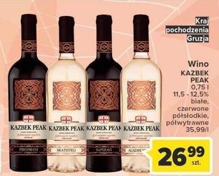 Carrefour Wino kazbek peak kindzmarauli oferta