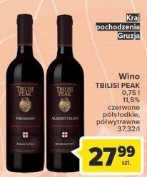 Carrefour Wino tbilisi peak red semi dry oferta