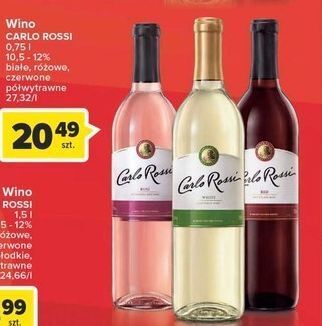 Carrefour Wino carlo rossi red oferta