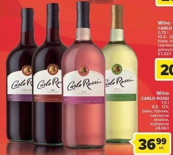 Carrefour Wino carlo rossi rose oferta