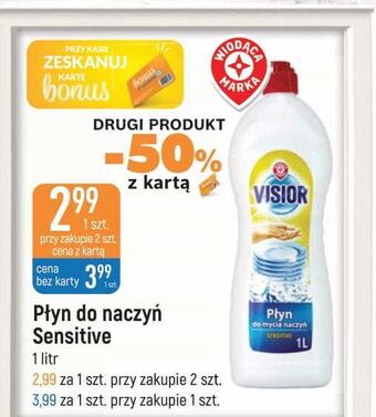 E.Leclerc Płyn do naczyń sensitive wiodąca marka visior oferta