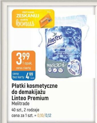 E.Leclerc Płatki kosmetyczne maxi jony srebra linteo oferta