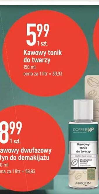 E.Leclerc Tonik do twarzy brazylijska arabica marion coffe up oferta