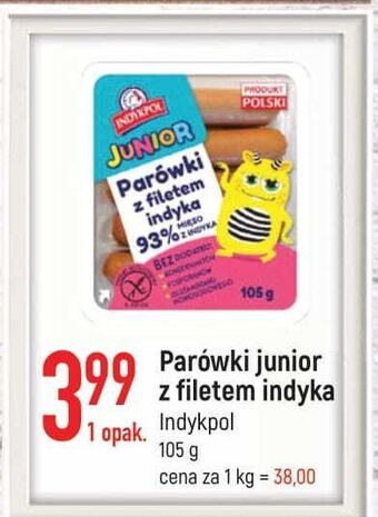 E.Leclerc Parówki z filetem indyka indykpol junior oferta