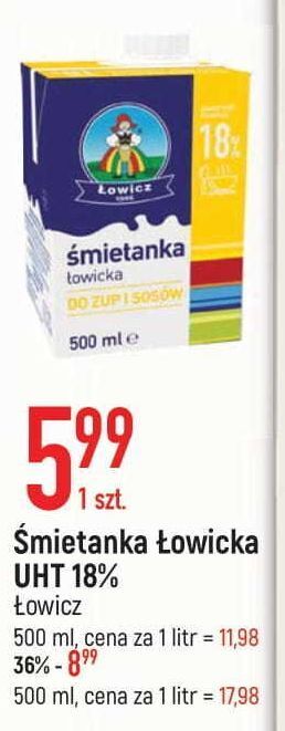E.Leclerc Śmietanka uht 18 % łowicz 1906 łowicka oferta