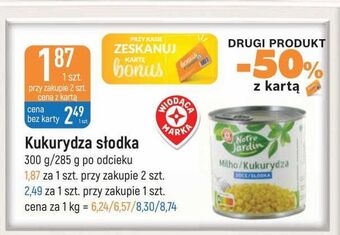 E.Leclerc Kukurydza konserwowa wiodąca marka notre jardin oferta