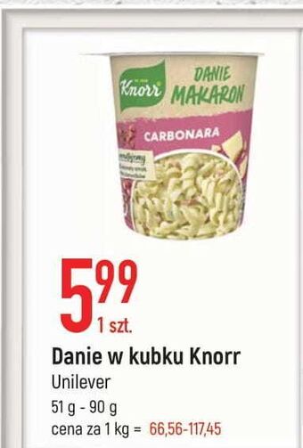 E.Leclerc Makaron carbonara knorr danie oferta