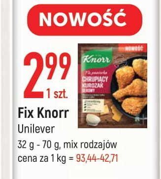 E.Leclerc Chrupiący kurczak serowy knorr fix oferta