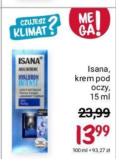 Rossmann Krem pod oczy isana hyaluron intense oferta