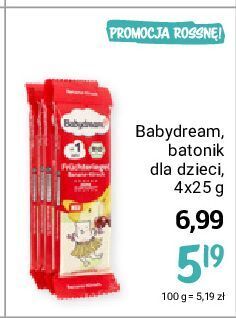 Batonik owocowy banan-wiśnia babydream bio