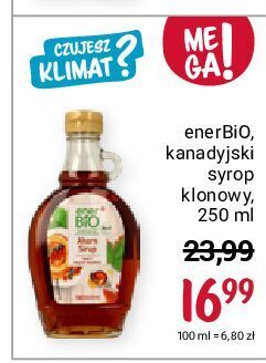 Rossmann Syrop klonowy enerbio oferta