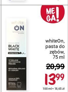 Rossmann Pasta do zębów black&white whiteon oferta
