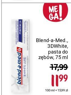 Rossmann Pasta do zębów perfection blend-a-med 3d white luxe oferta