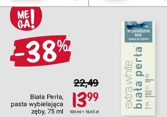 Rossmann Pasta do zębów krystaliczna biel biała perła extra white oferta